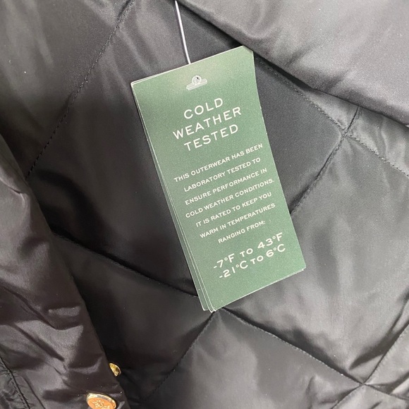 NEW LAUREN RALPH LAUREN QUILTED PARKA BLACK DOWN - Picture 12 of 16